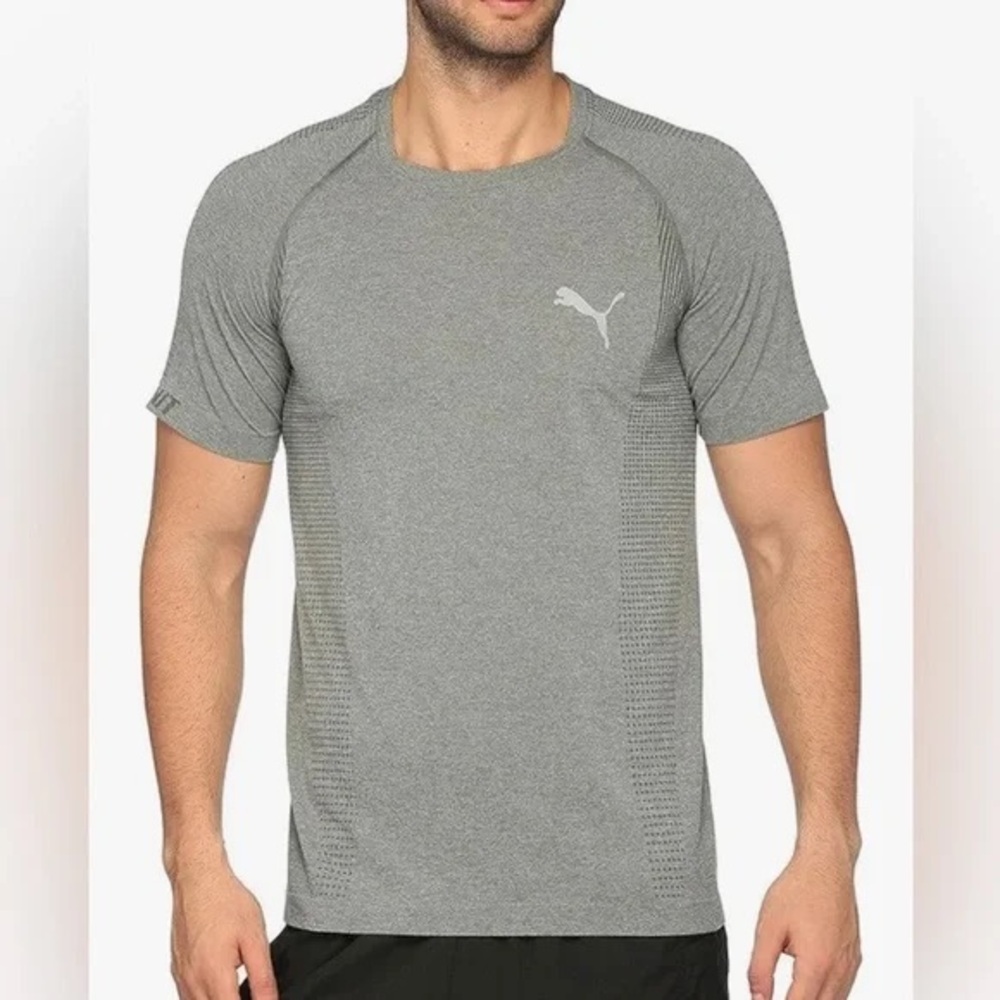Puma EvoKNIT Tee (Greenish Gray) Size Men’s Large